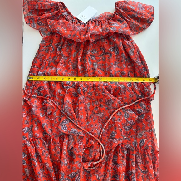 MISA - Kiera Paisley Off-Shoulder Maxi Dress - Picture 8 of 9